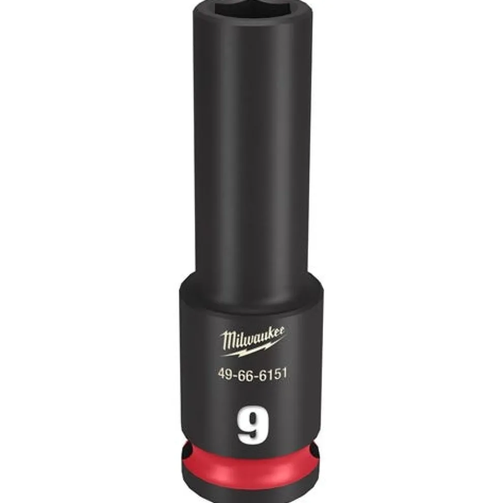 Milwaukee Shockwave Impact Duty 3/8'' Drive 9mm Deep 6 Point Socket 49-66-6151