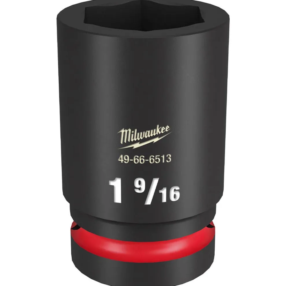 Milwaukee Shockwave Impact Duty 1" Drive 1-9/16" Deep 6 Point Socket 49-66-6513