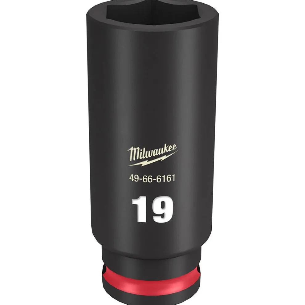 Milwaukee Shockwave Impact Duty 3/8" Drive 19mm Deep 6 Point Socket 49-66-6161