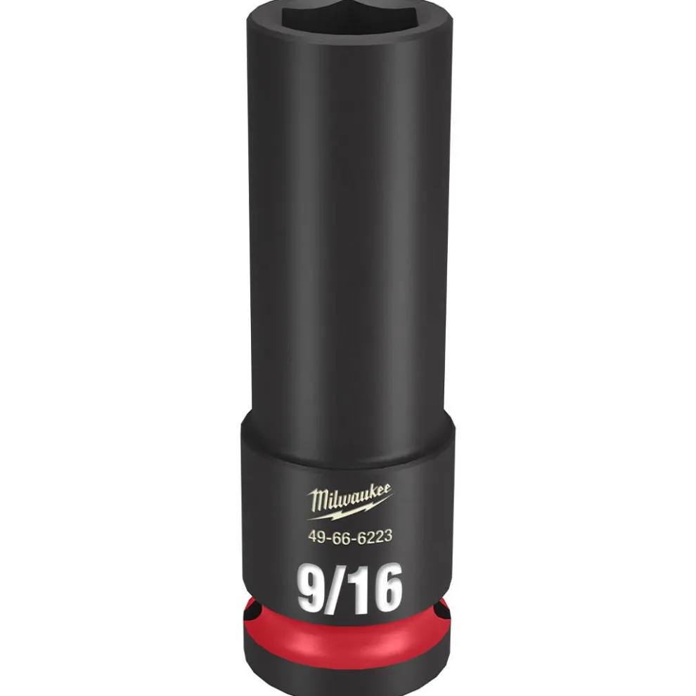Milwaukee Shockwave Impact Duty 1/2" Drive 9/16" Deep 6 Point Socket 49-66-6223