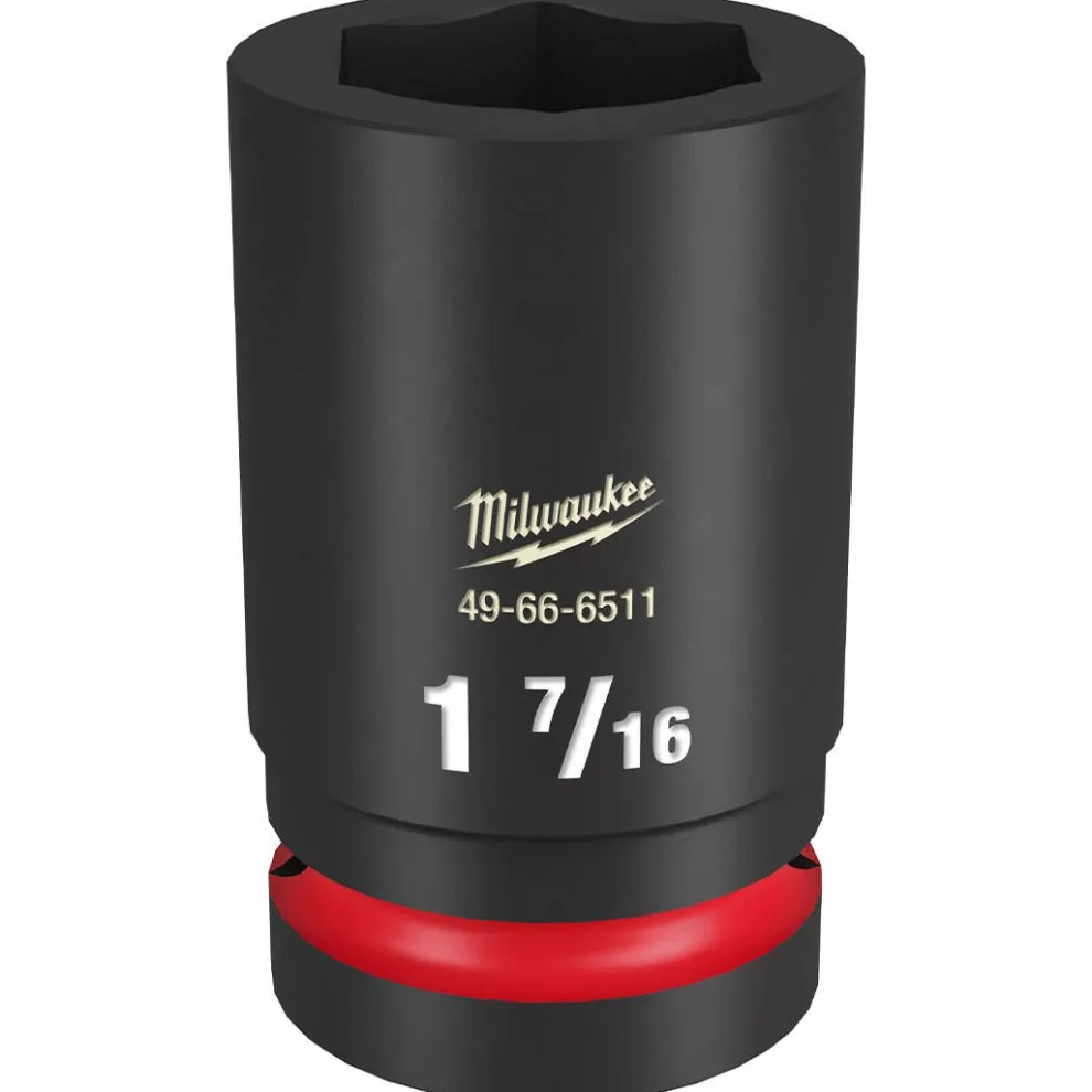 Milwaukee Shockwave Impact Duty 1" Drive 1-7/16" Deep 6 Point Socket 49-66-6511