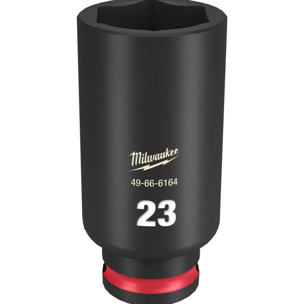 Milwaukee Shockwave Impact Duty 3/8" Drive 23mm Deep 6 Point Socket 49-66-6164