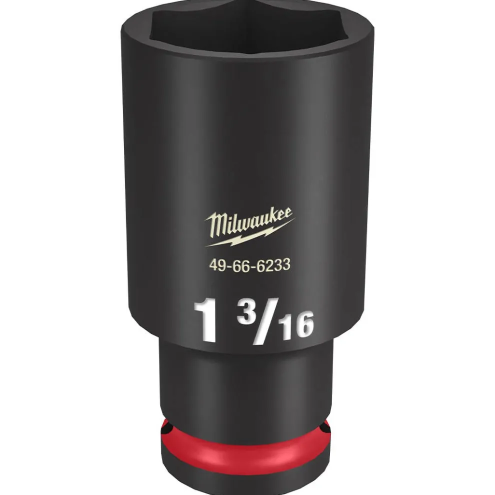 Milwaukee Shockwave Impact Duty 1/2" Drive 1-3/16" Deep 6 Point Socket 49-66-6233