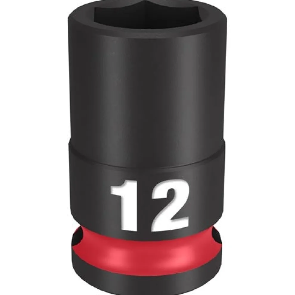 Milwaukee Shockwave Impact Duty 3/8'' Drive 12mm Standard 6 Point Socket 49-66-6136