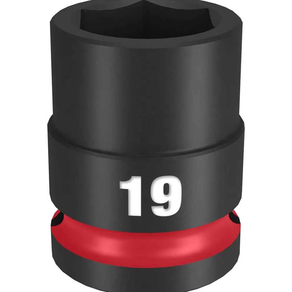 Milwaukee Shockwave Impact Duty 1/2" Drive 19mm Standard 6 Point Socket 49-66-6251
