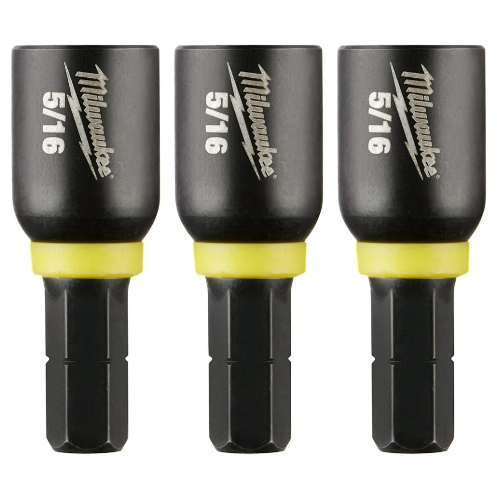 Milwaukee SHOCKWAVE Impact Duty 5/16" Insert Magnetic Nut Driver 3PK 49-66-4513