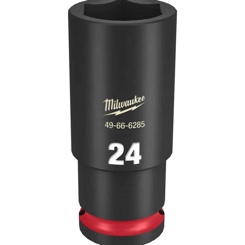 Milwaukee Shockwave Impact Duty 1/2" Drive 24mm Deep 6 Point Socket 49-66-6285