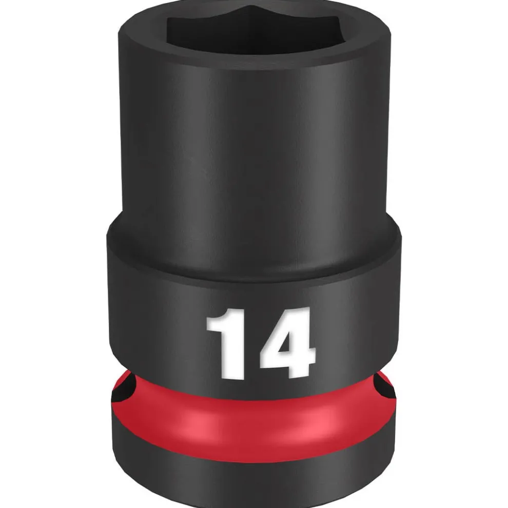 Milwaukee Shockwave Impact Duty 1/2" Drive 14mm Standard 6 Point Socket 49-66-6246