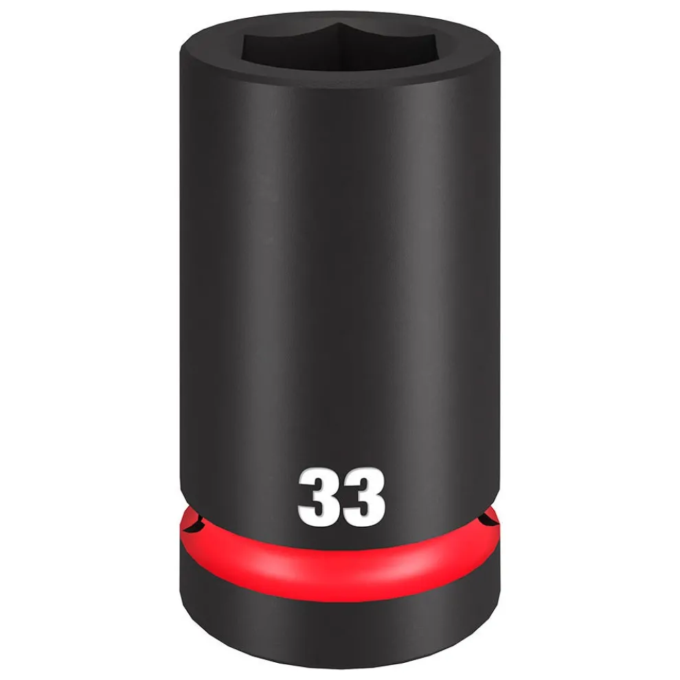 Milwaukee SHOCKWAVE Impact Duty 1" Drive 33mm Deep 6 Point Socket 49-66-6627