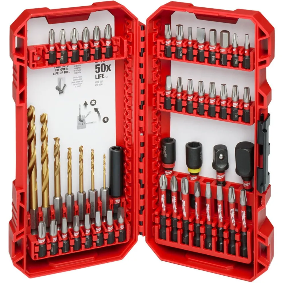 Milwaukee SHOCKWAVE Impact Duty Drill & Drive Set- 50 Piece 48-32-4013