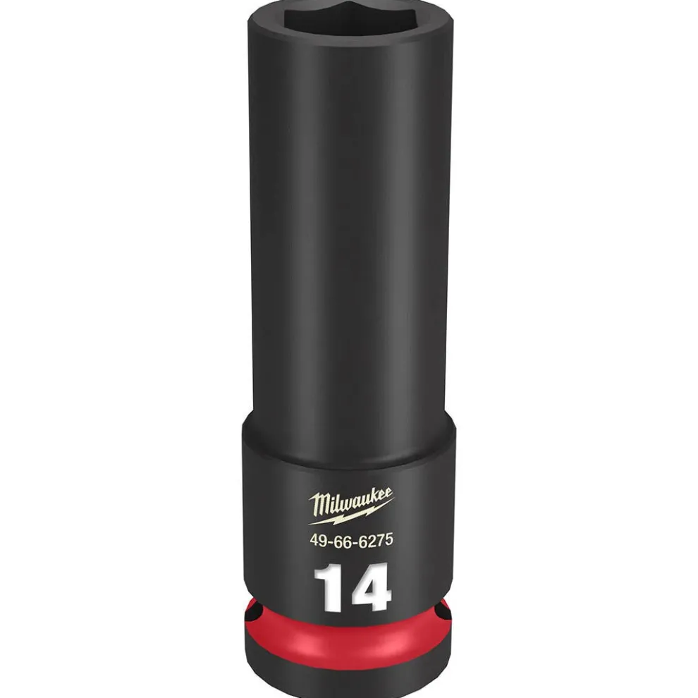 Milwaukee Shockwave Impact Duty 1/2" Drive 14mm Deep 6 Point Socket 49-66-6275