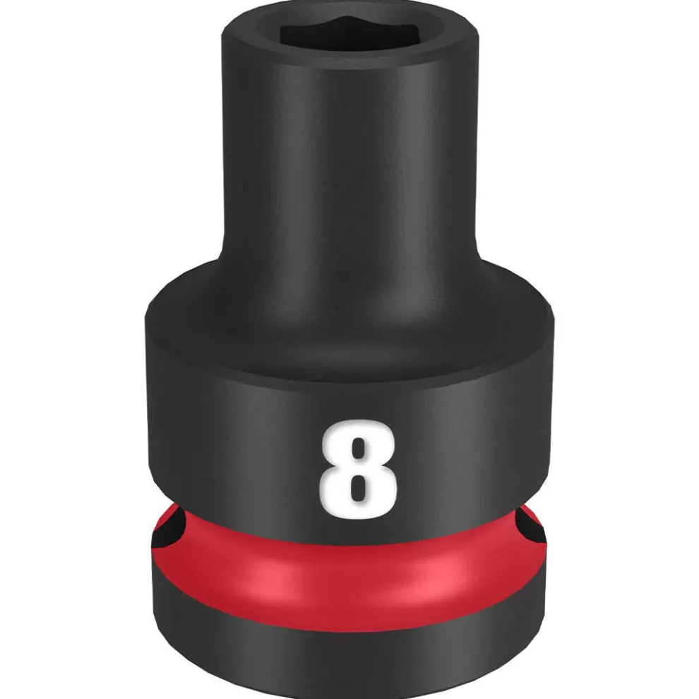 Milwaukee Shockwave Impact Duty 1/2" Drive 8mm Standard 6 Point Socket 49-66-6240