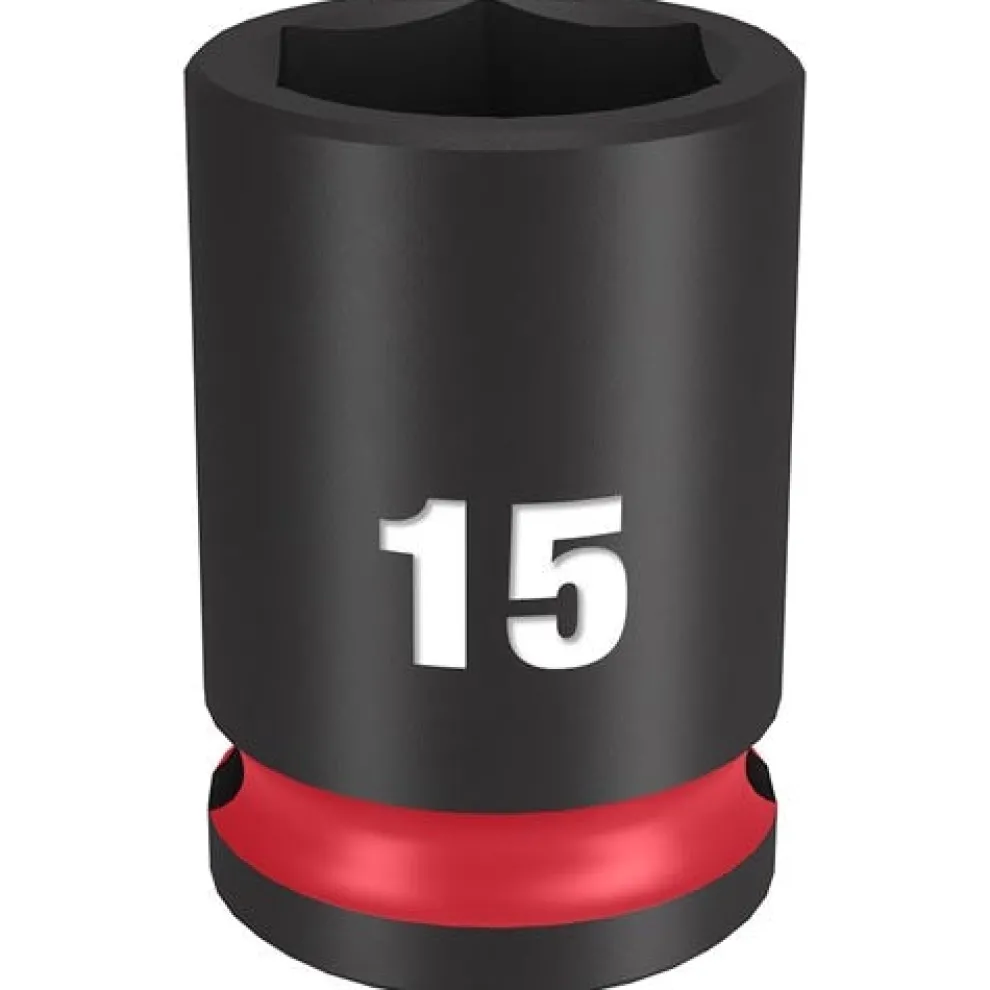 Milwaukee Shockwave Impact Duty 3/8'' Drive 15mm Standard 6 Point Socket 49-66-6139