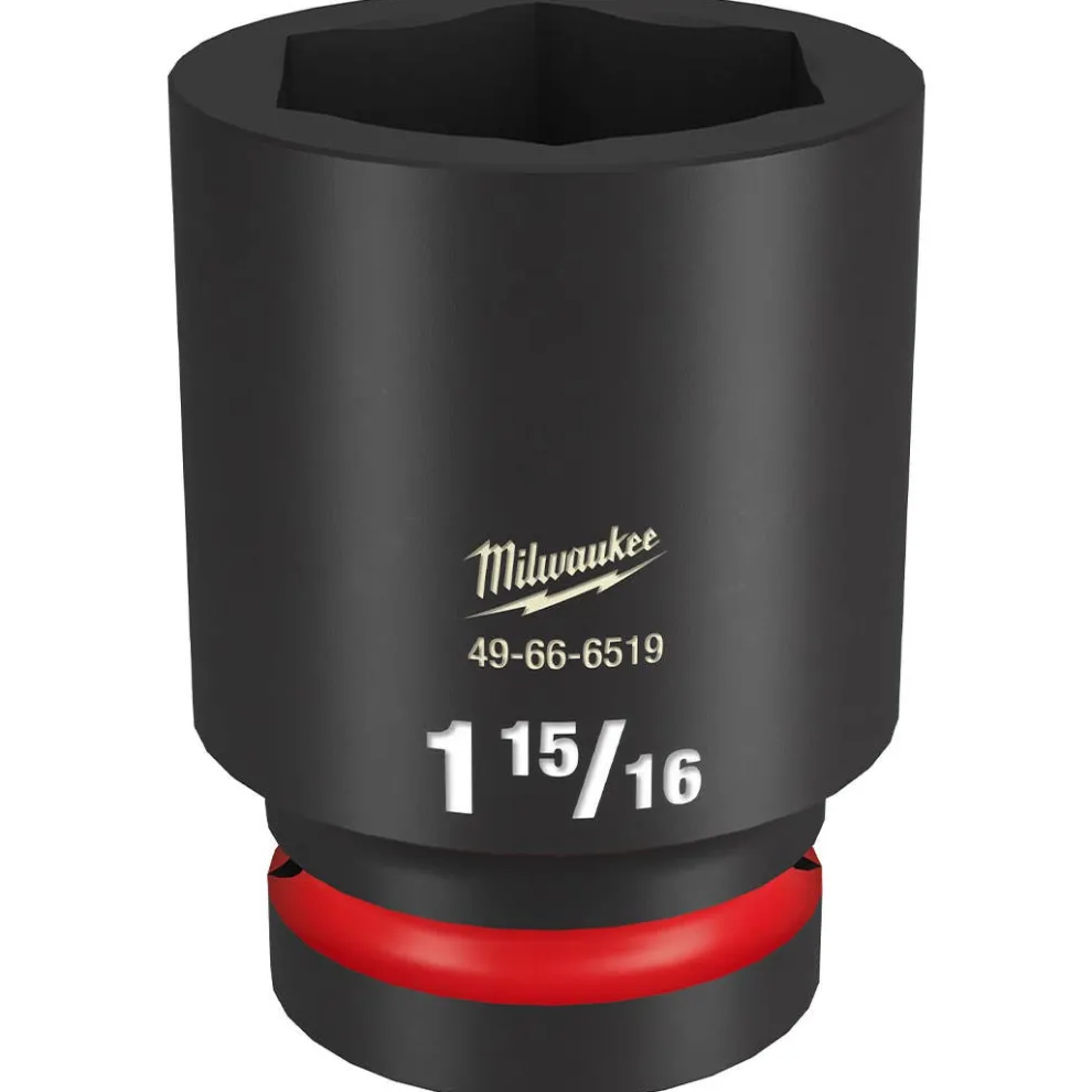 Milwaukee Shockwave Impact Duty 1" Drive 1-15/16" Deep 6 Point Socket 49-66-6519