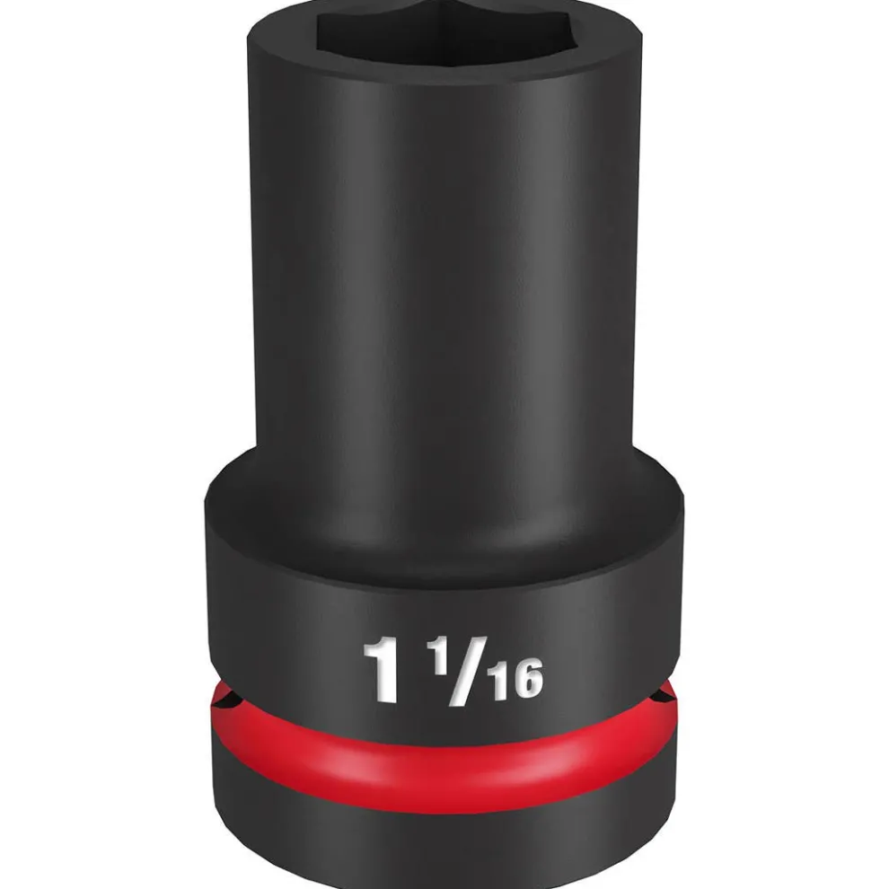 Milwaukee Shockwave Impact Duty 1" Drive 1-1/16" Deep 6 Point Socket 49-66-6505