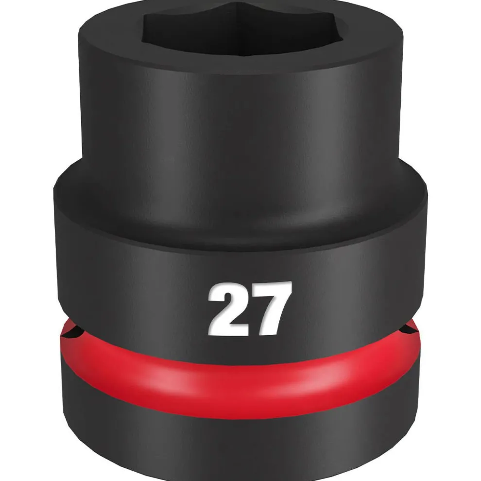 Milwaukee Shockwave Impact Duty 1" Drive 27mm Standard 6 Point Socket 49-66-6592