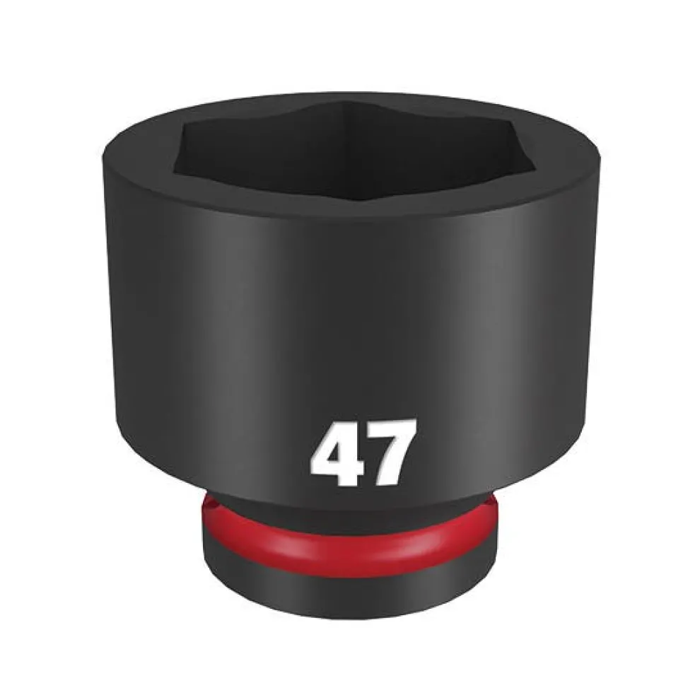 Milwaukee Shockwave Impact Duty 3/4" Drive 47mm Standard 6 Point Socket 49-66-6385