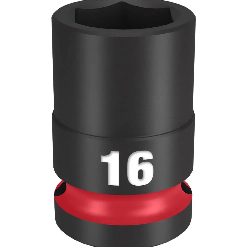 Milwaukee Shockwave Impact Duty 1/2" Drive 16mm Standard 6 Point Socket 49-66-6248