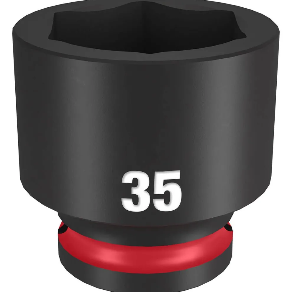 Milwaukee Shockwave Impact Duty 1/2" Drive 35mm Standard 6 Point Socket 49-66-6267