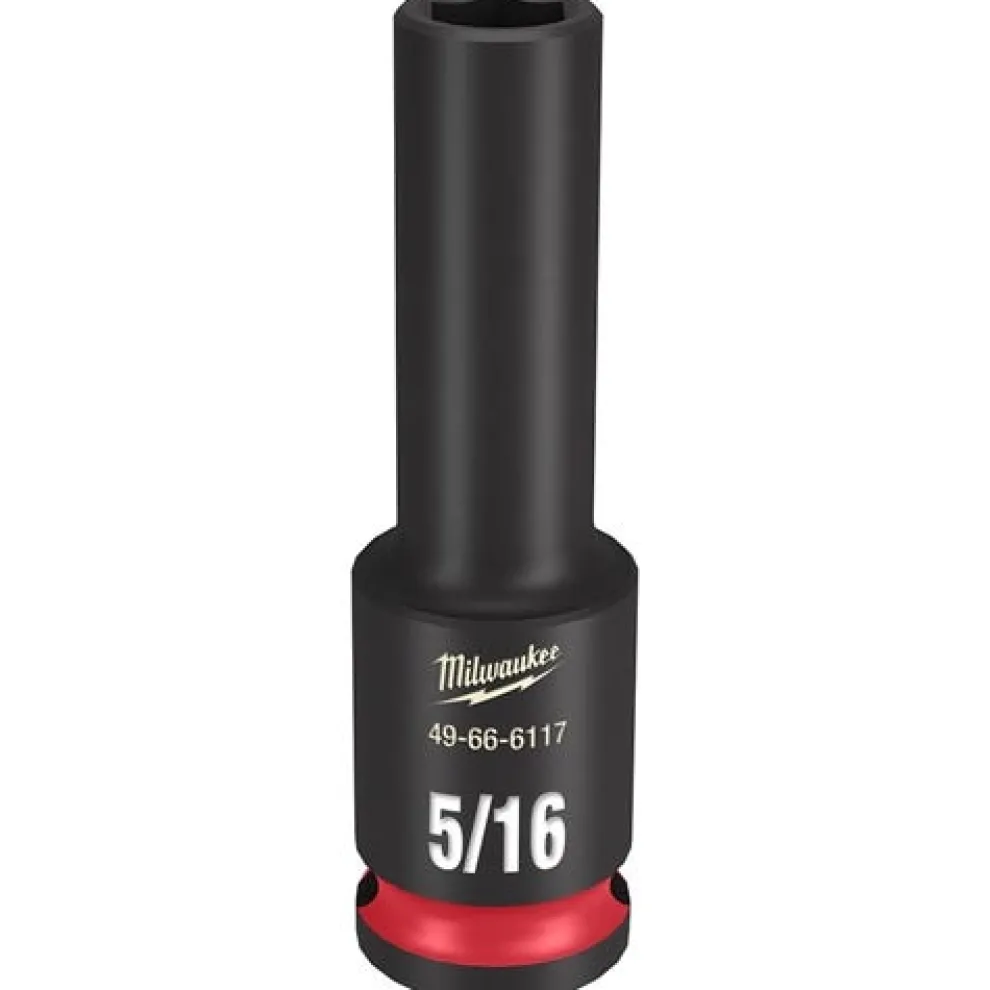 Milwaukee Shockwave Impact Duty 3/8'' Drive 5/16" Deep 6 Point Socket 49-66-6117