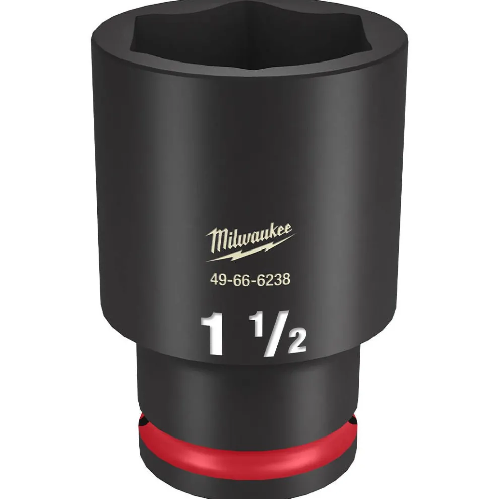 Milwaukee Shockwave Impact Duty 1/2" Drive 1-1/2" Deep 6 Point Socket 49-66-6238