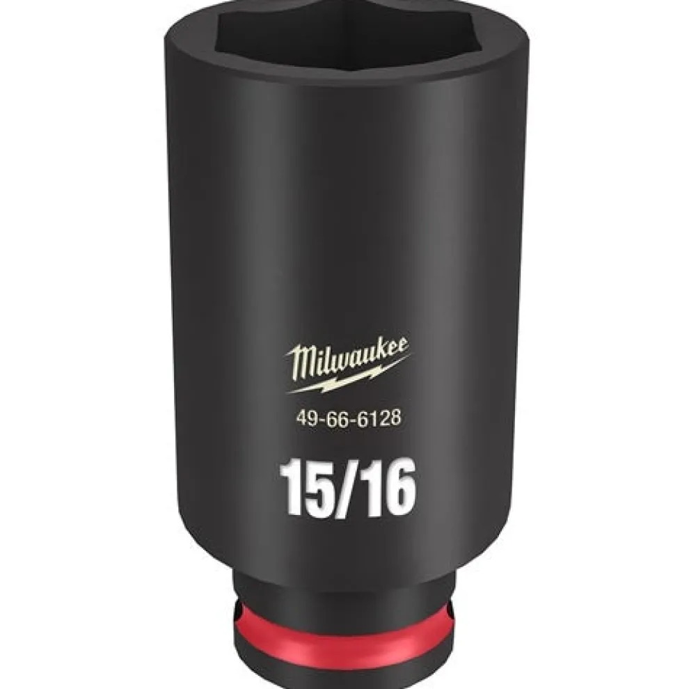 Milwaukee Shockwave Impact Duty 3/8'' Drive 15/16" Deep 6 Point Socket 49-66-6128