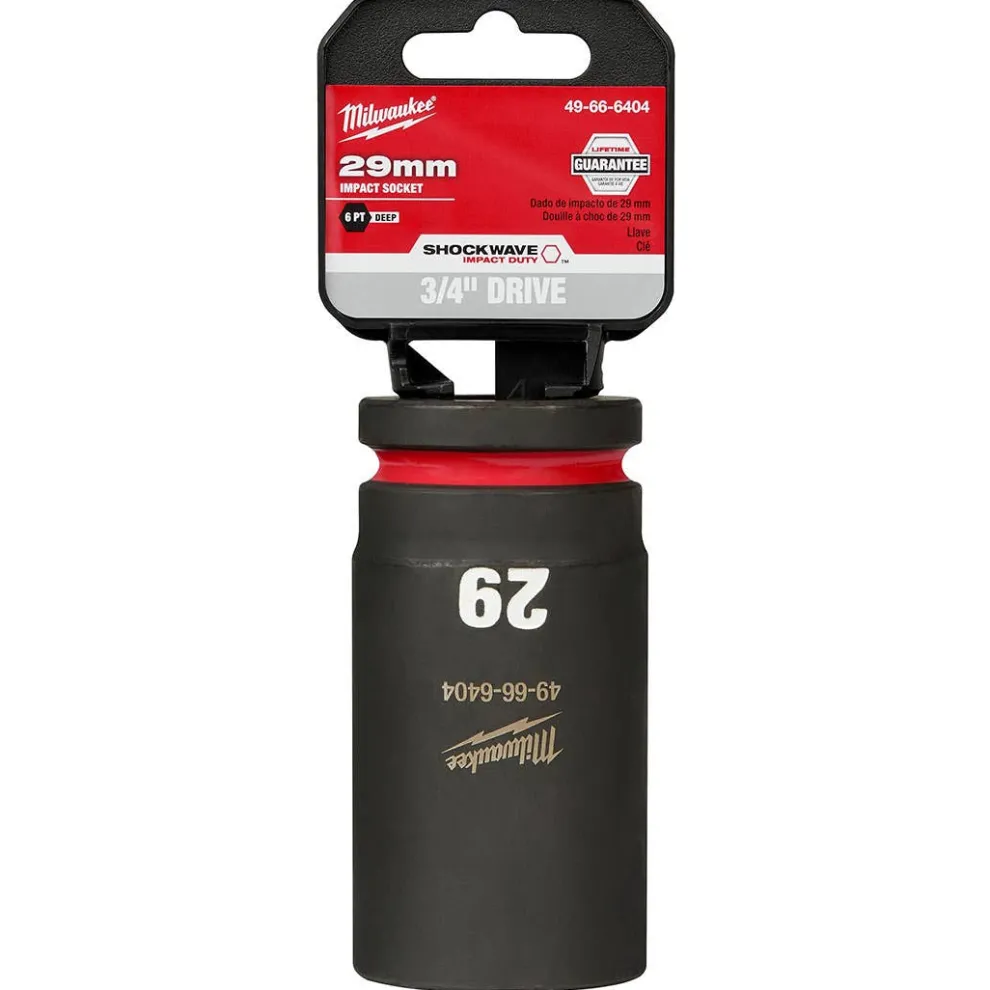 Milwaukee Shockwave Impact Duty 3/4" Drive 29mm Deep 6 Point Socket 49-66-6404
