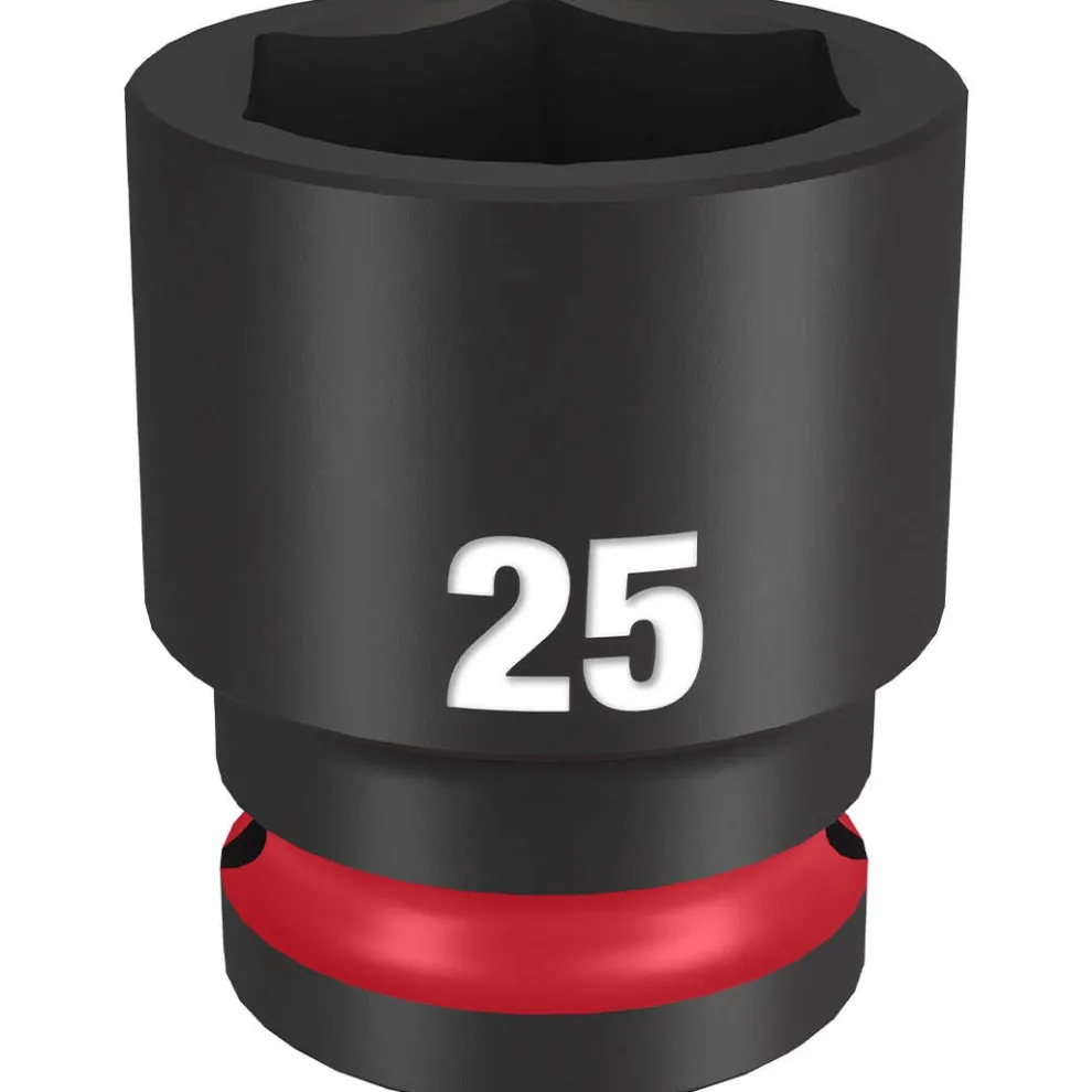 Milwaukee Shockwave Impact Duty 1/2" Drive 25mm Standard 6 Point Socket 49-66-6257