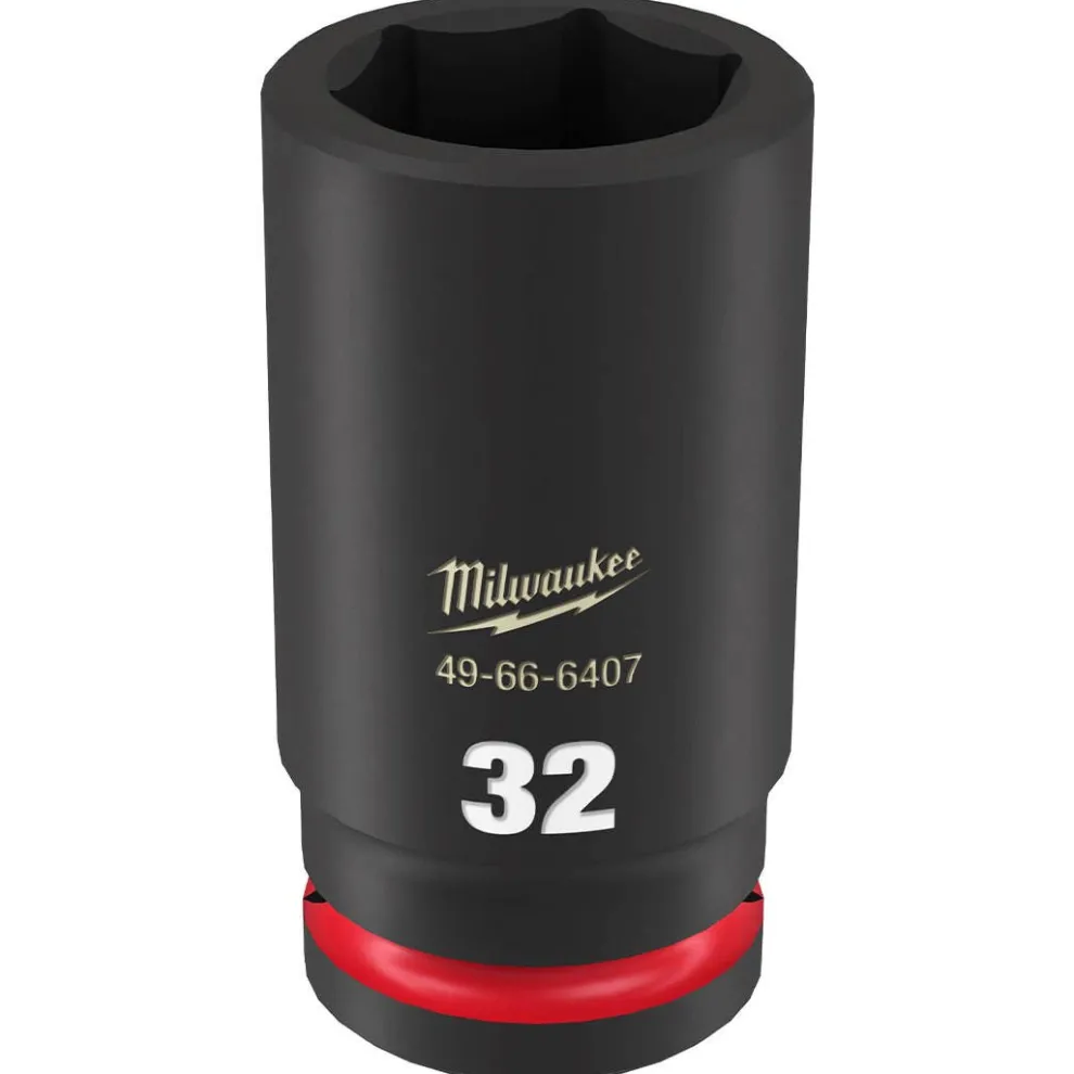 Milwaukee Shockwave Impact Duty 3/4" Drive 32mm Deep 6 Point Socket 49-66-6407