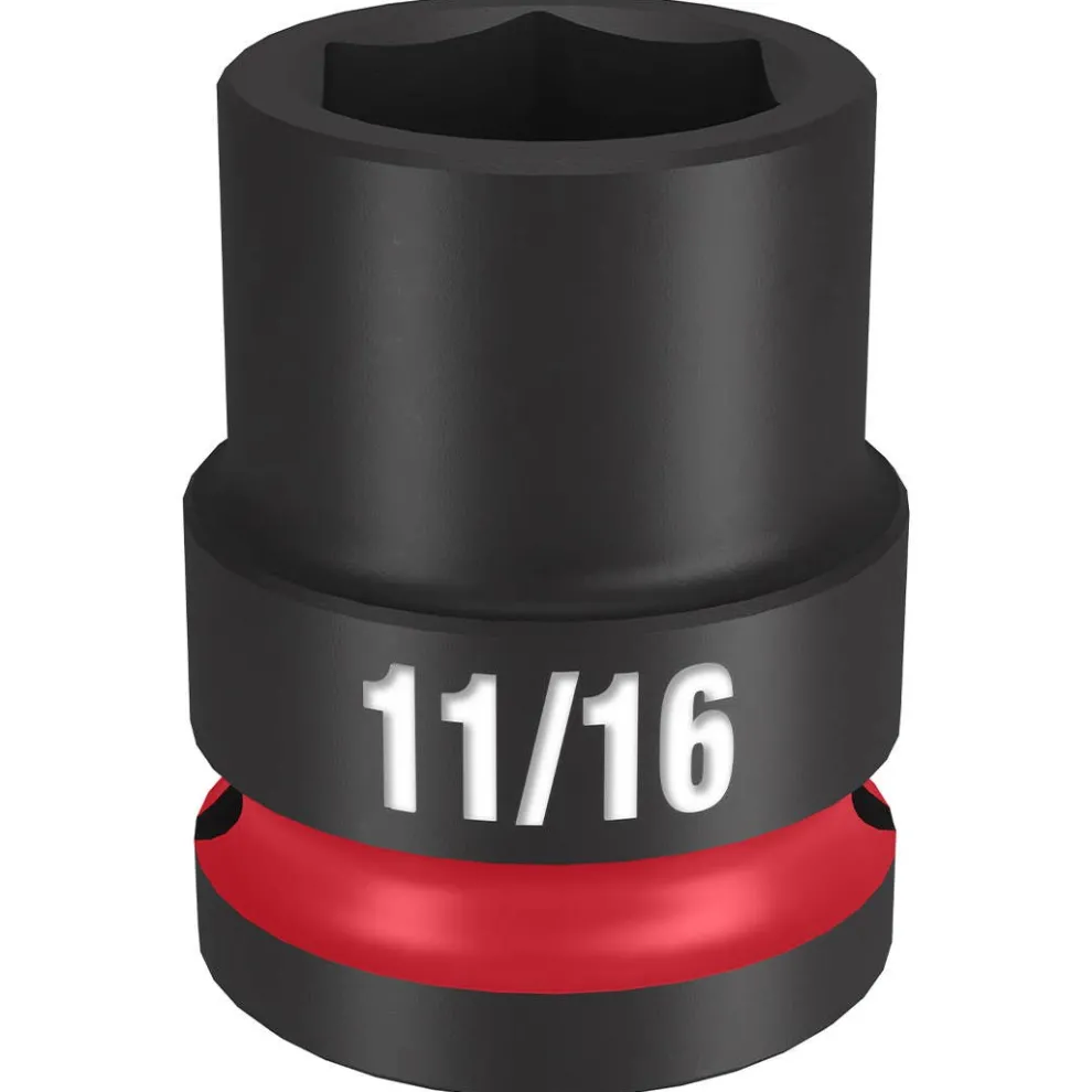 Milwaukee Shockwave Impact Duty 1/2" Drive 11/16" Standard 6 Point Socket 49-66-6205