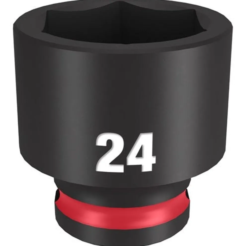 Milwaukee Shockwave Impact Duty 3/8'' Drive 24mm Standard 6 Point Socket 49-66-6147