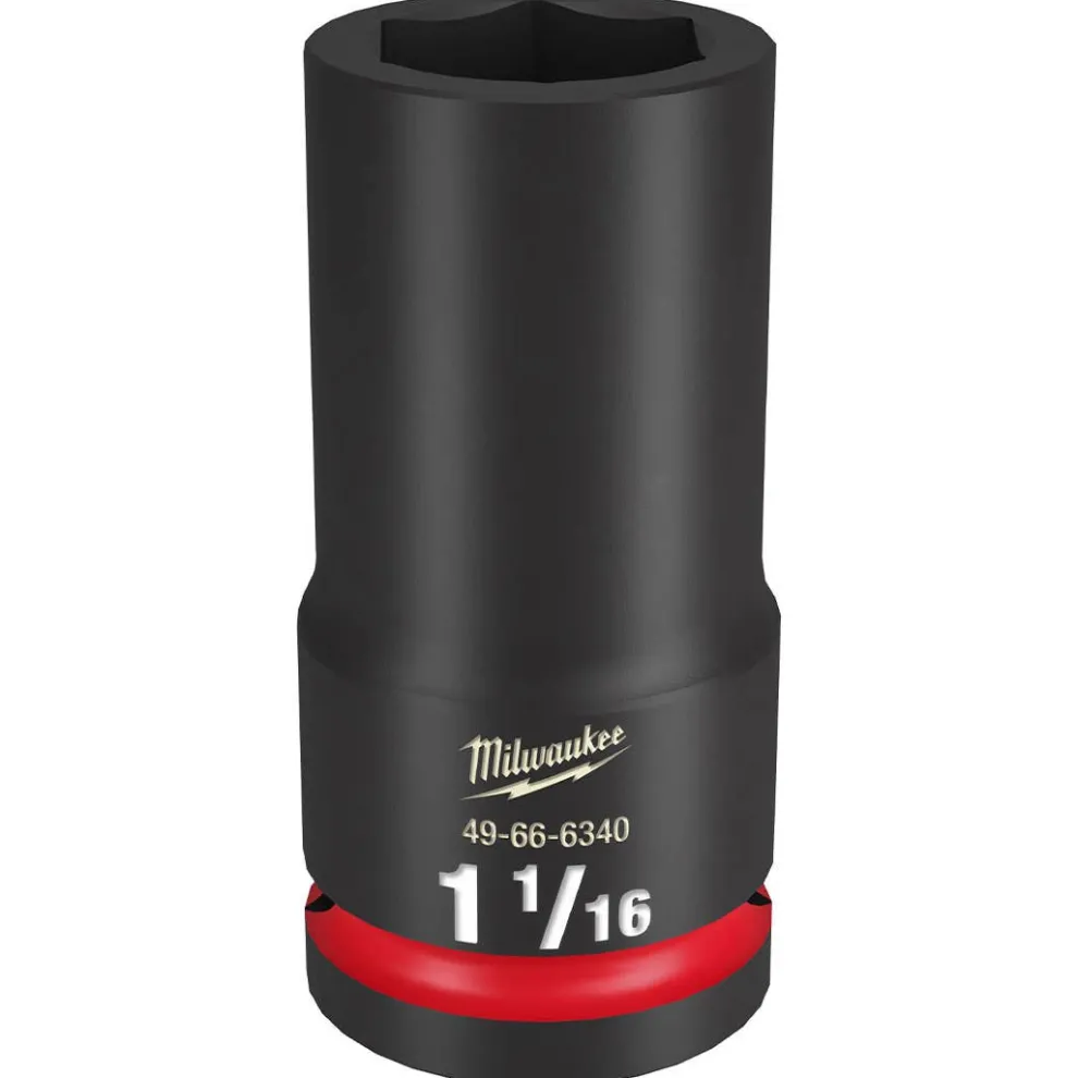 Milwaukee Shockwave Impact Duty 3/4" Drive 1-1/16" Deep 6 Point Socket 49-66-6340