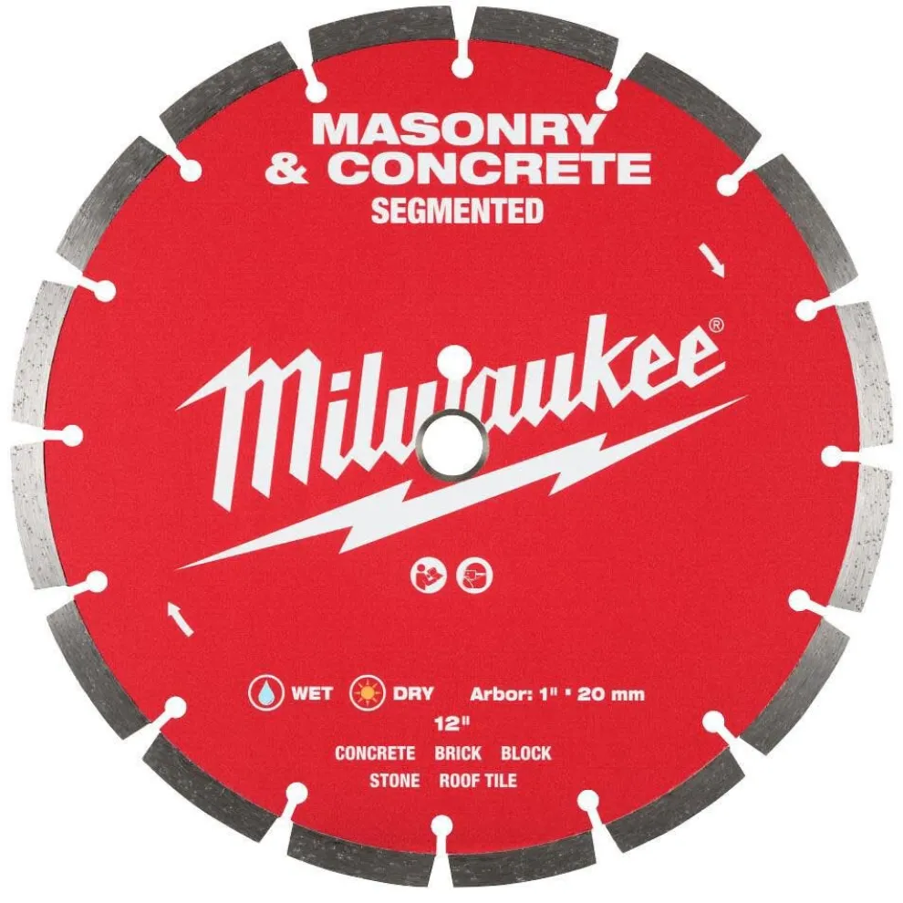Milwaukee Tools 12" Segmented Masonry & Concrete Diamond Blade 49-93-9312