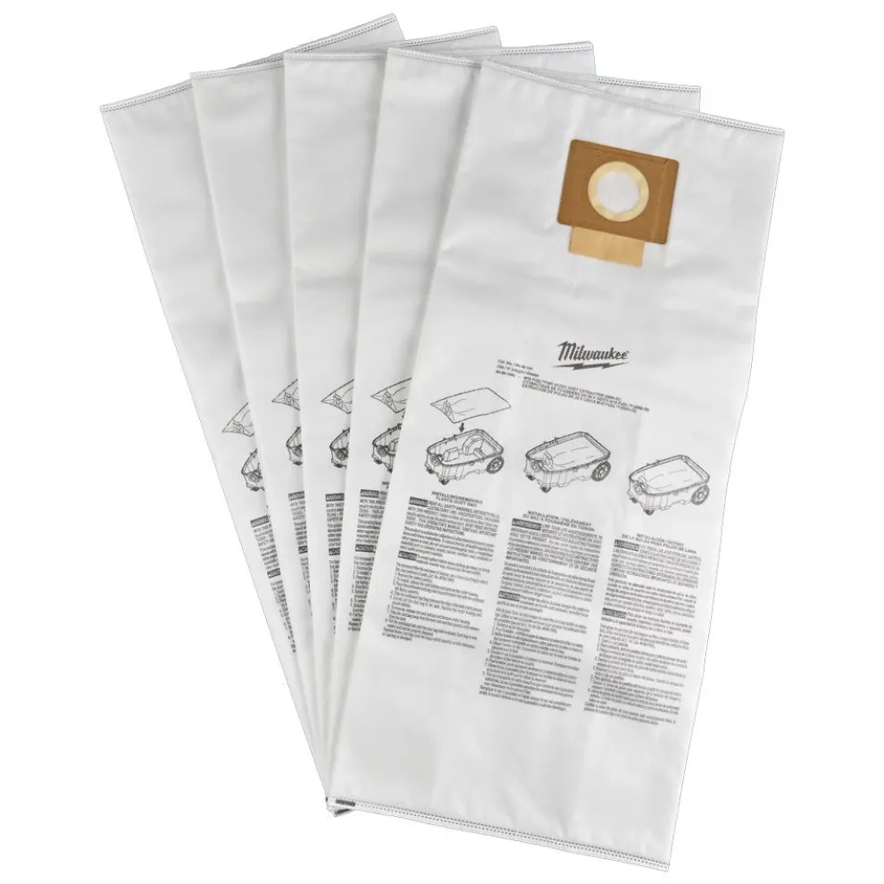 Milwaukee Tools Fleece Dust Bags (5PK) 49-90-1969