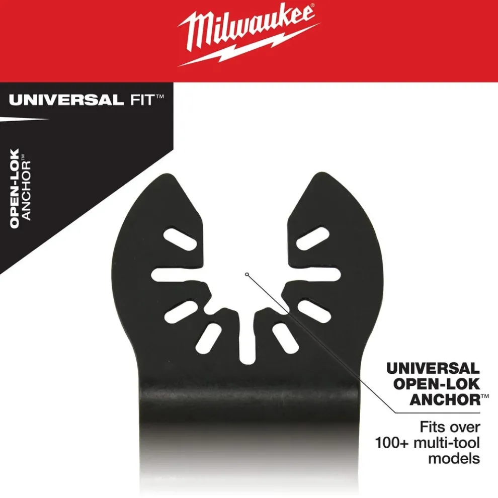Milwaukee Universal Fit OPEN-LOK Diamond MAX Diamond Grit Grout Removal Multi-Tool Blade 1 PK 49-25-2272
