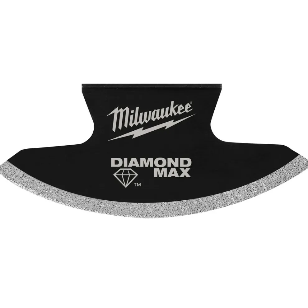 Milwaukee Universal Fit OPEN-LOK Diamond MAX Diamond Grit Grout Removal Multi-Tool Blade 1 PK 49-25-2272