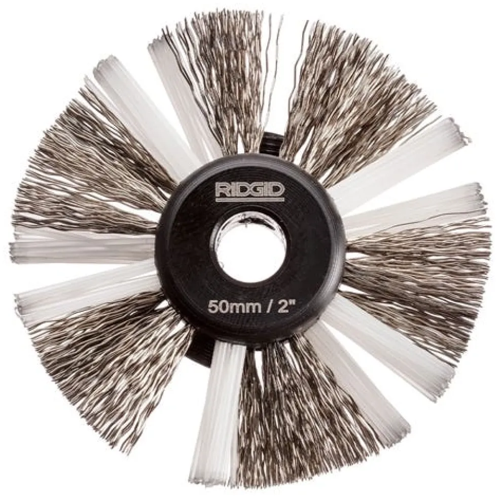 RIDGID K9-204 2" Nylon/Steel Cleaning Brush For 5/16" Cable 68973