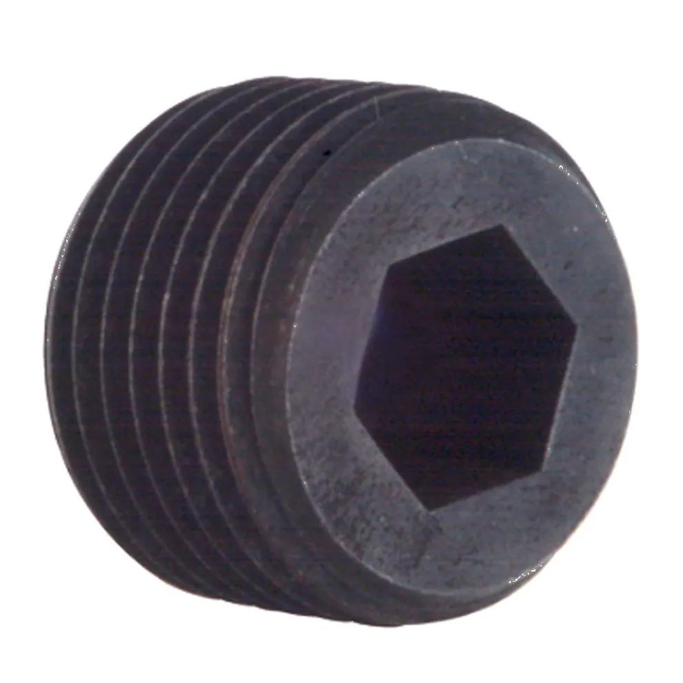 SPX Fluid Power Pipe Plug, Heat Treated, 3/8" NPTF 9687