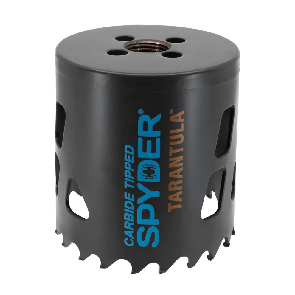 Spyder 2-1/2" Carbide Tipped Metal/Wood Cutting Hole Saw 600909CF