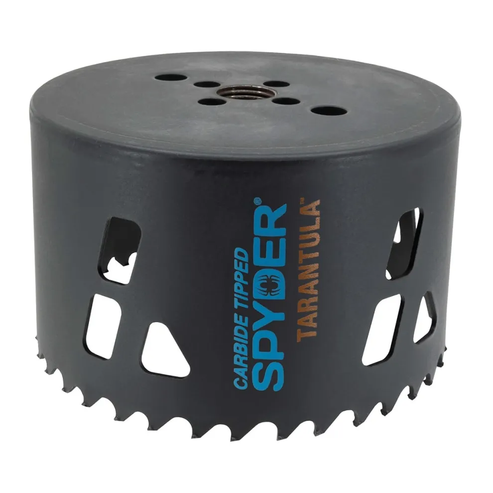 Spyder 4-1/4" Carbide Tipped Metal/Wood Cutting Hole Saw 600916CF