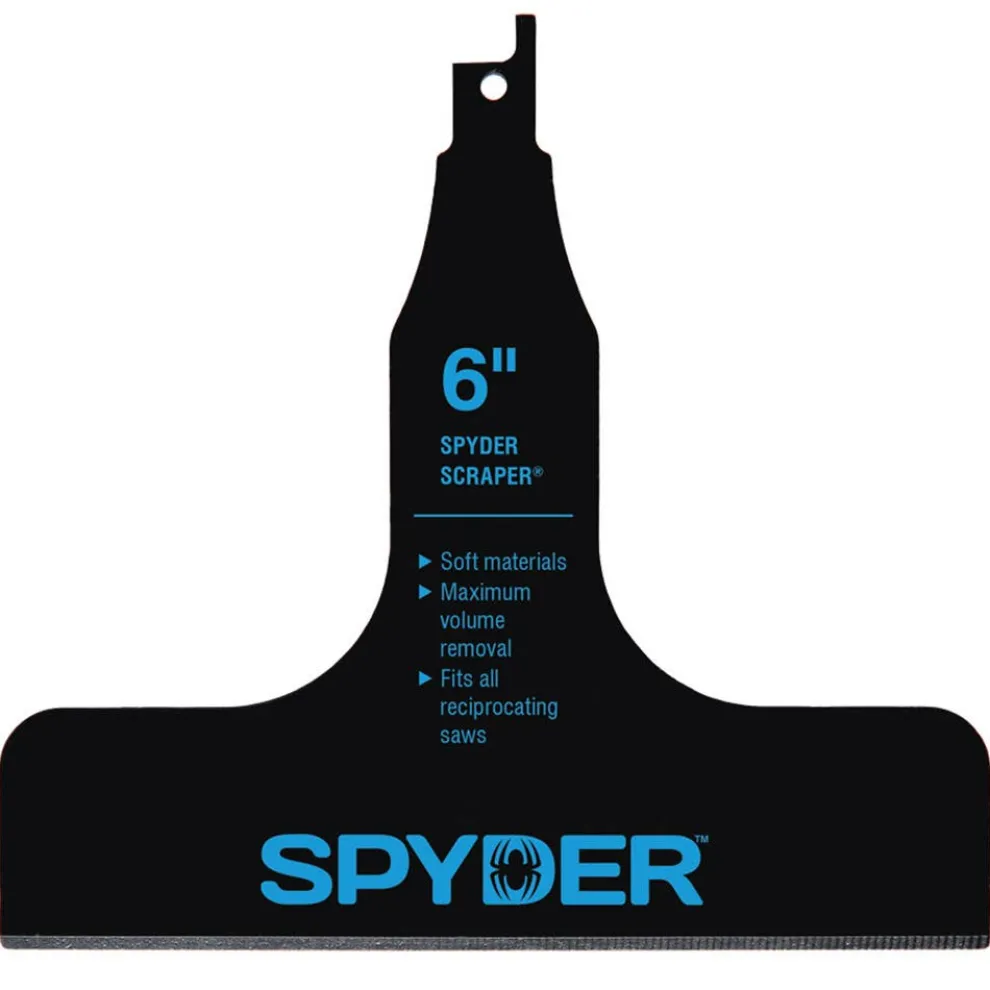 Spyder 6" Scraper Blade Attachment for Reciprocating Saws 321