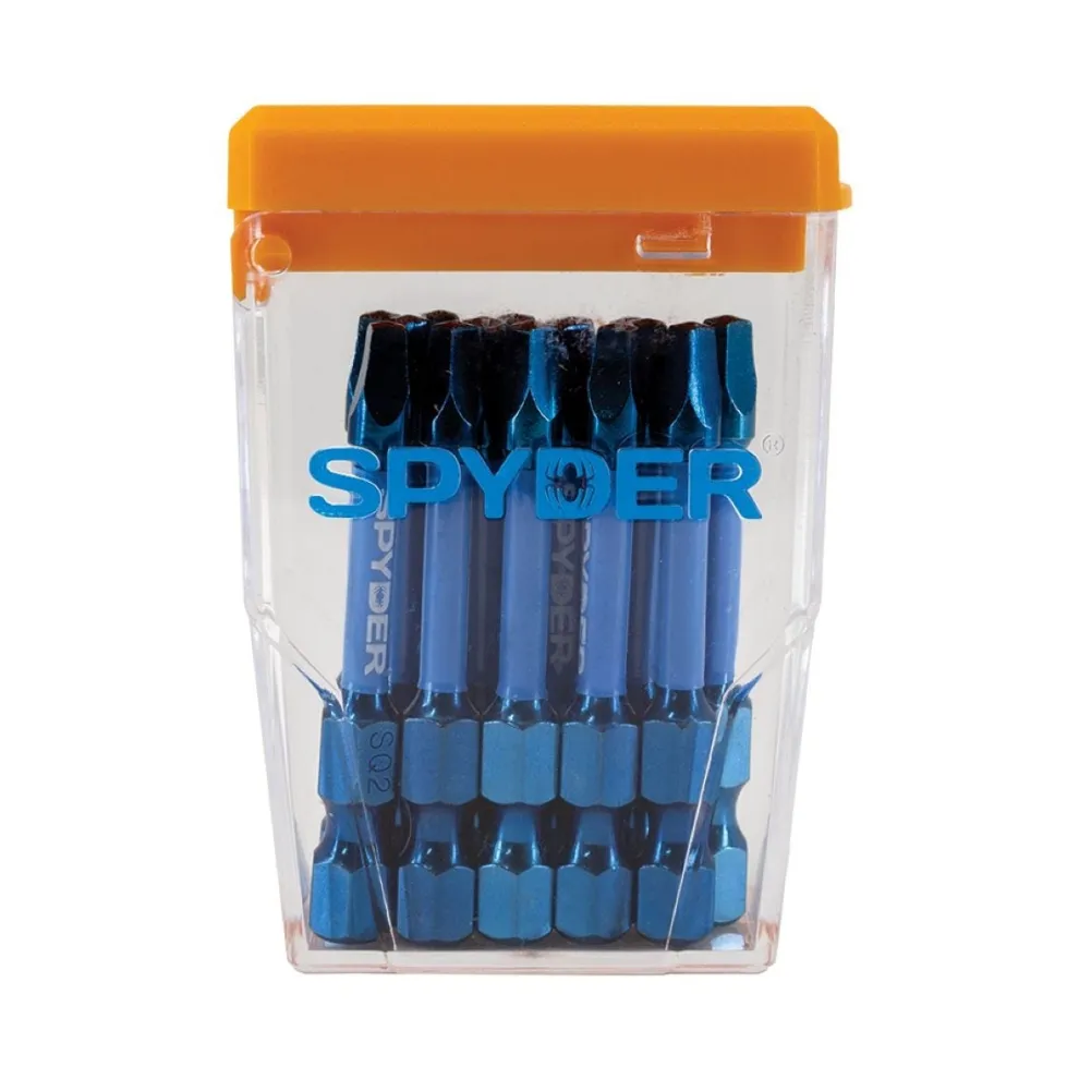Spyder 2" SQ2 Impact Driver Bit (15-Pack) 19077