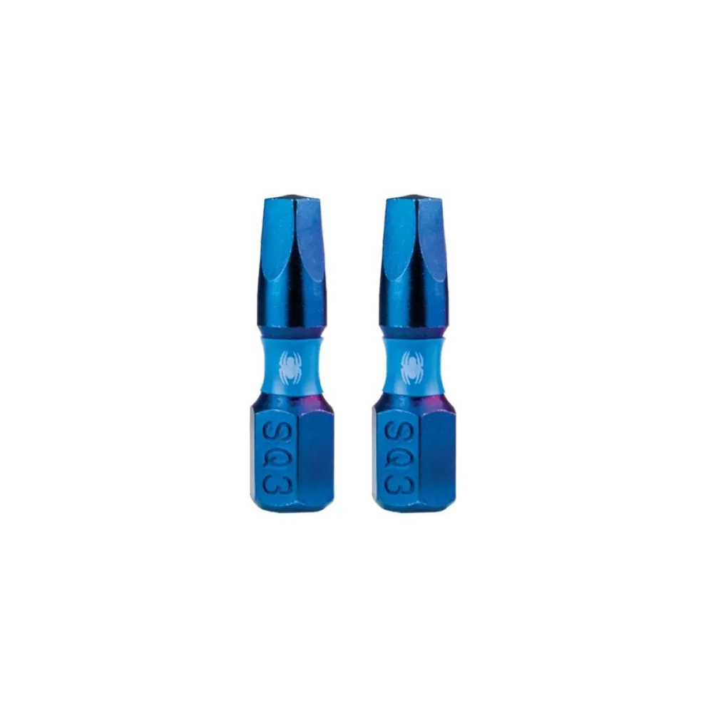 Spyder 1" SQ3 Impact Driver Bit (2-Pack) 19038