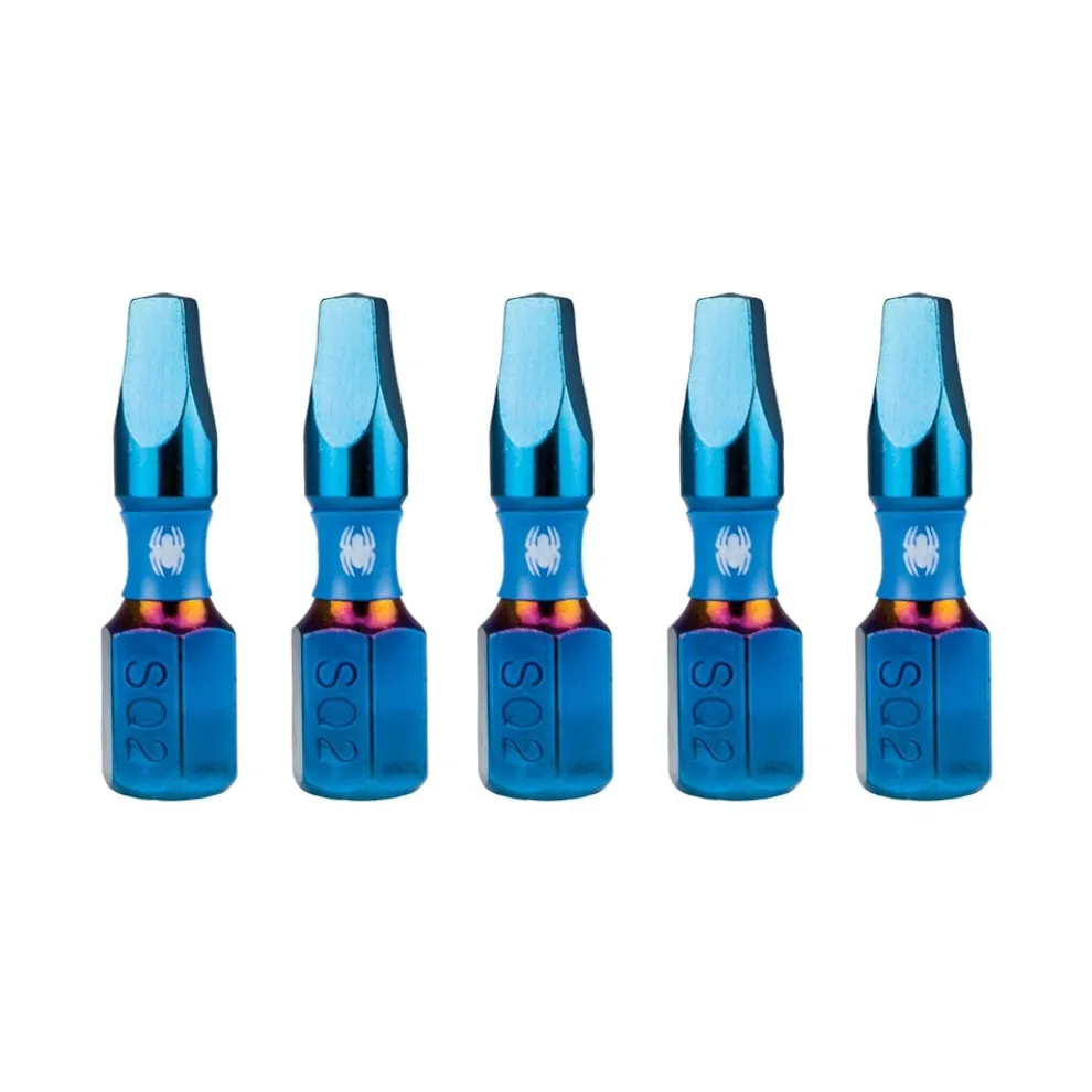 Spyder 1" SQ2 Impact Driver Bit (5-Pack) 19085
