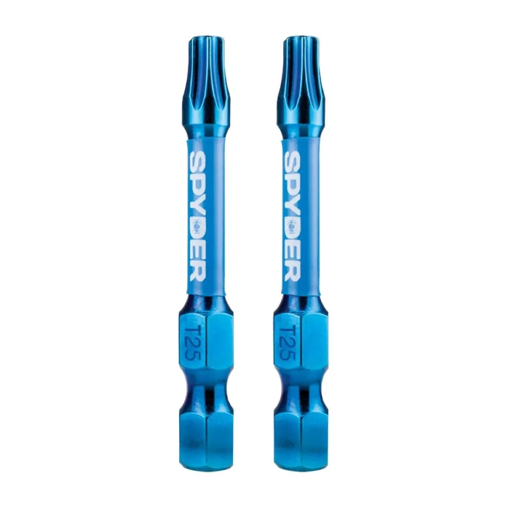 Spyder 2" T25 Impact Driver Bit (2-Pack) 19054