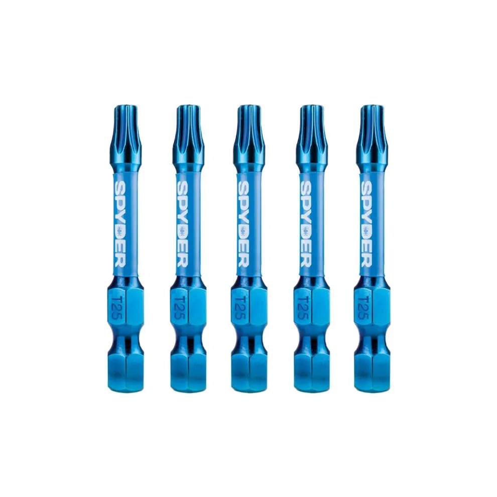 Spyder 2" T25 Impact Driver Bit (5-Pack) 19089