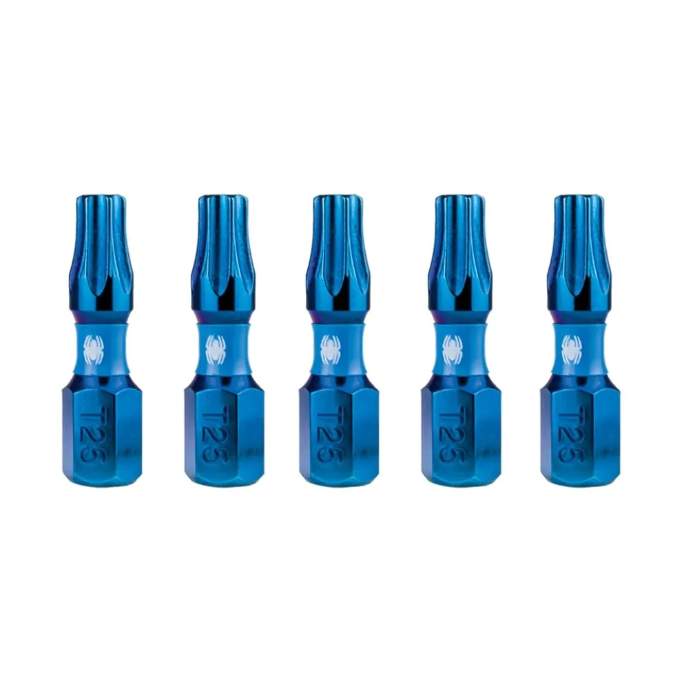 Spyder 1" T25 Impact Driver Bit (5-Pack) 19086