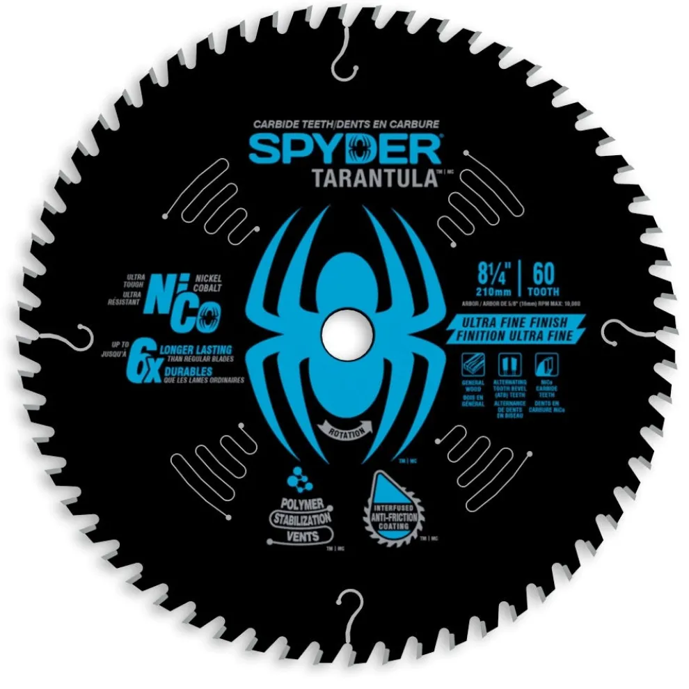 Spyder 8-1/4" 60-Tooth Circular Saw Blade 13068CA