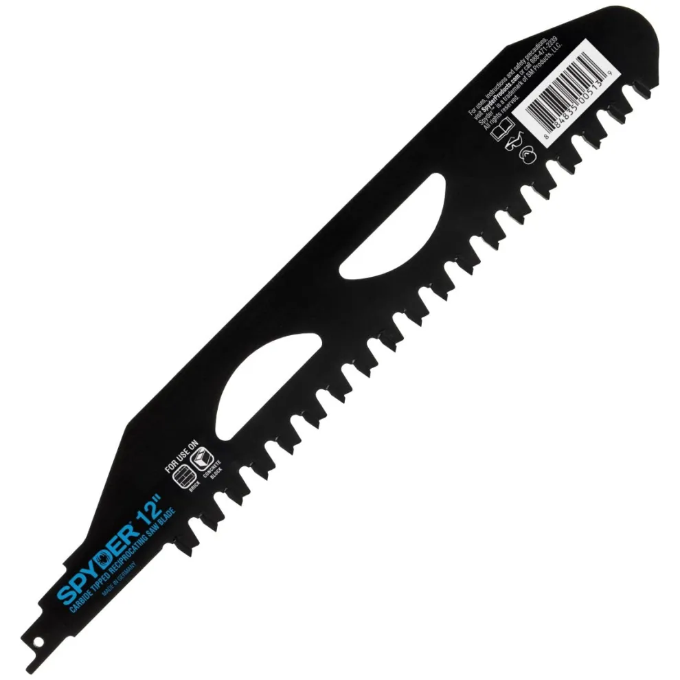 Spyder 12" 2-TPI Demolition TCT Reciprocating Saw Blade 200210