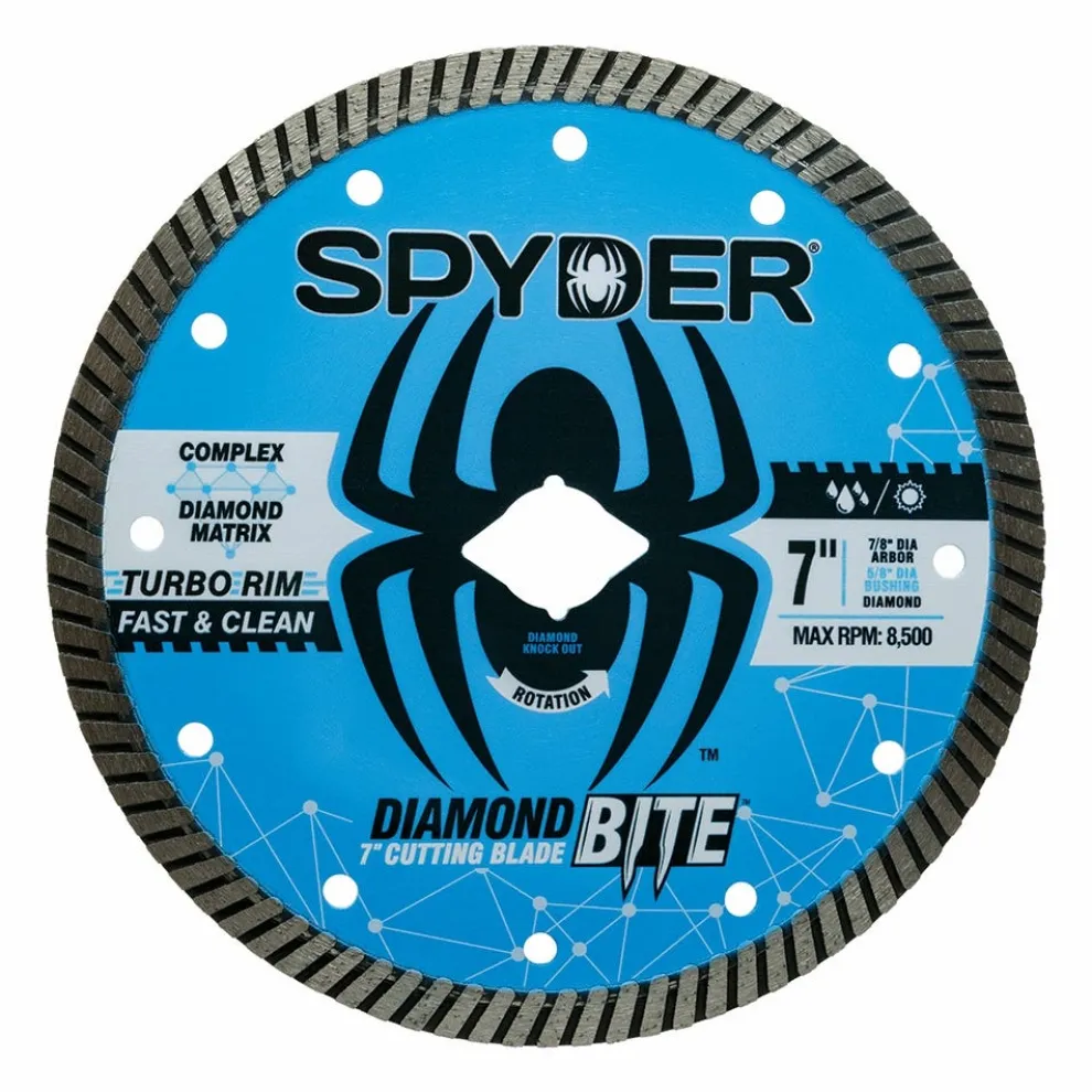 Spyder 7" Wet/Dry Turbo Diamond Saw Blade 14117
